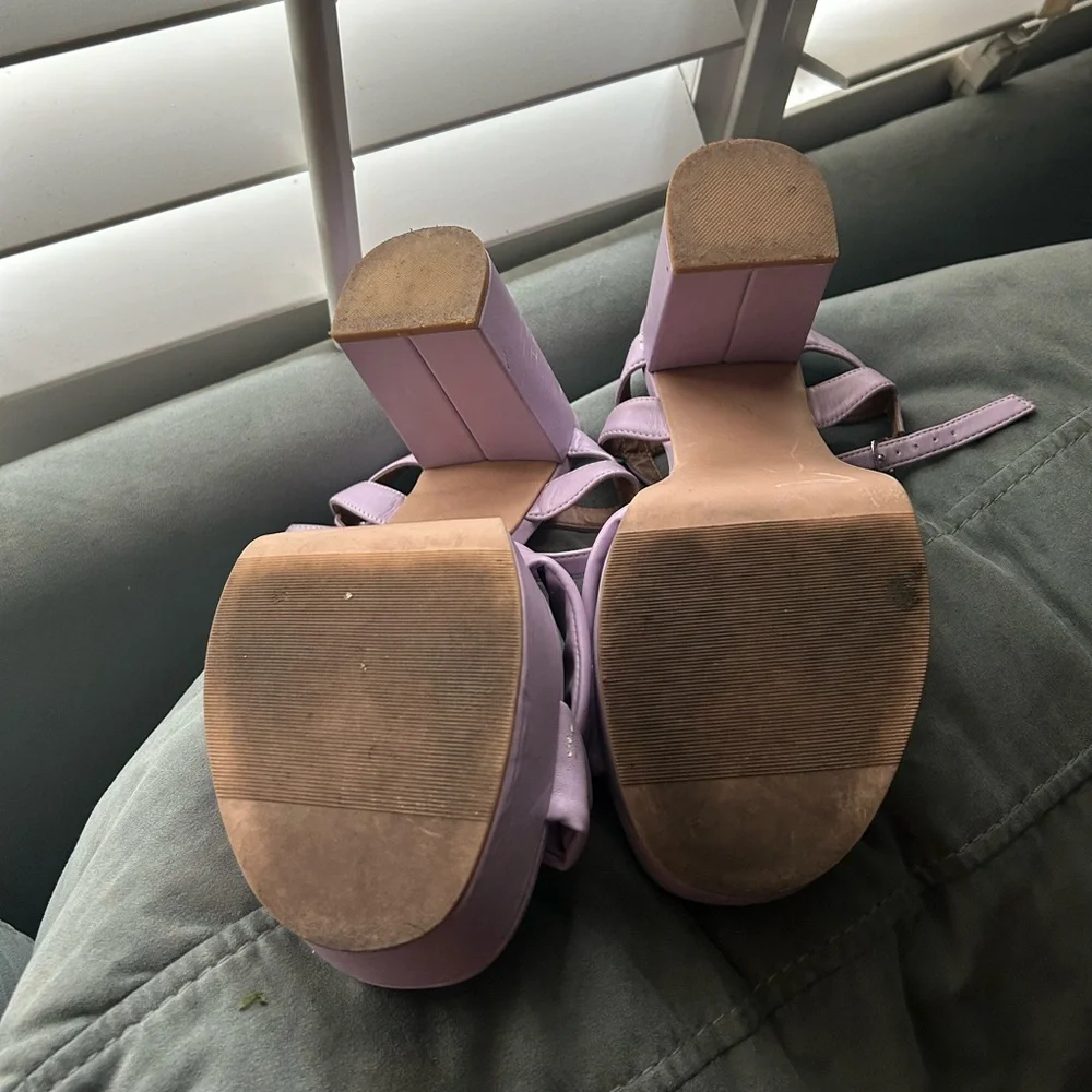 Torrid women's soft bow purple heels - Picture 4 of 5